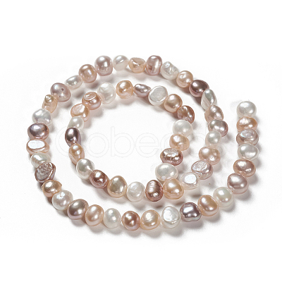 Natural Cultured Freshwater Pearl Beads Strands X-PEAR-T003-09-1