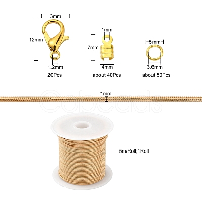 DIY Chains Bracelet Necklace Making Kit DIY-YW0005-83G-1