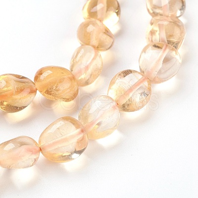 Natural Citrine Beads Strands G-F575-12-1