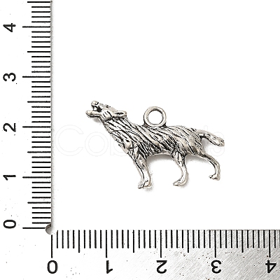 Alloy Howling Wolf Pendants EJ1753-1