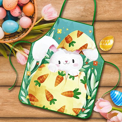 Cute Easter Pattern Cloth Sleeveless Apron PW-WG53213-02-1