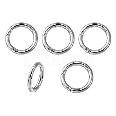 Zinc Alloy Spring Gate Rings PALLOY-YW0003-23B-1