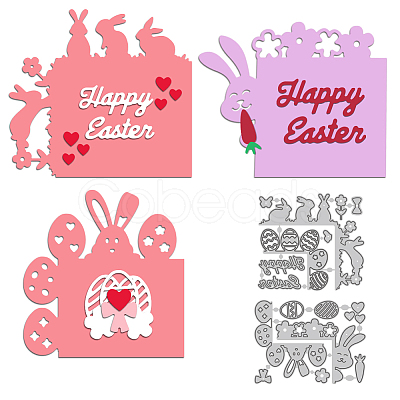 Easter Carbon Steel Cutting Dies Stencils DIY-WH0309-1643-1