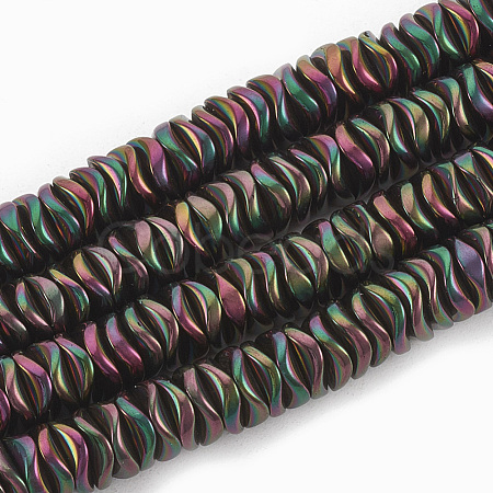 Electroplate Non-magnetic Synthetic Hematite Beads Strands G-N0321-07E-1