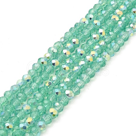 Baking Painted Transparent Glass Beads Strands DGLA-A034-J4mm-B10-1