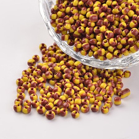 8/0 Opaque Colours Seep Glass Beads X-SEED-M007-33-1