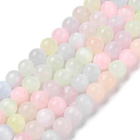 Macaron Color Natural Selenite Beads Strands G-Q162-A01-02A-02-1