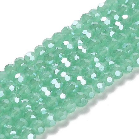 Electroplate Glass Beads Strands EGLA-A035-J6mm-A10-1