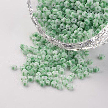8/0 Opaque Colours Seep Glass Beads X-SEED-M007-28-1