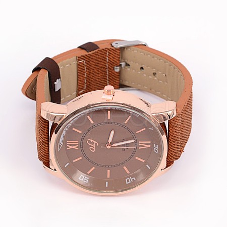 Alloy PU Leather Quartz Wristwatches X-WACH-F007-15A-1
