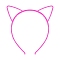 Luminous Plastic Cat Ear Headband, Fuchsia, 140x120mm