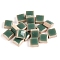 Square Shape Porcelain Mosaic Tiles, for DIY Mosaic Art Crafts, Picture Frames and More, Olive Drab, 10x10mm, about 205pcs/set