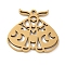 5Pcs 201 Stainless Steel Pendants, Laser Cut, Moth Charm, Golden, 17x19.5x1mm, Hole: 1.2mm