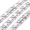 Tarnish Resistant 201 Stainless Steel Link Chains, Unwelded, Stainless Steel Color, 8.5x3.5x0.5mm