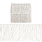 BENECREAT 1.25 Yards Seed Bead Fringe Trimming, Ornament Accessories, White, 210mm