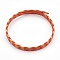 3-Loop Magnetic Cord Wrap Bracelets, Orange, 20.15 inch(51.2cm), 2mm