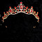 Zinc Alloy with Rhinestone Hair Bands, Crown Hair Band for Bride, Ruby, 40x150mm