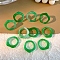 Resin Rings, Jwewly for Unisex, Nuggest, Green, Inner Diameter: 18mm, 10pcs/set