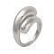 Non-Tarnish 304 Stainless Steel Rings for Women, Stainless Steel Color, US Size 8(18.1mm)