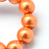 Baking Painted Pearlized Glass Pearl Round Bead Strands X-HY-Q003-4mm-36-3