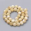 Natural Yellow Jade Beads Strands G-S259-49-18mm-2