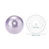 10mm About 100Pcs Glass Pearl Beads Medium Purple Tiny Satin Luster Loose Round Beads in One Box for Jewelry Making HY-PH0001-10mm-116-4