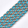 Electroplate Glass Beads Strands EGLA-S188-08F-1