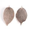 Electroplated Natural Leaf Big Pendants IFIN-Q119-02H-2