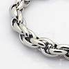 Tarnish Resistant Casual Style 304 Stainless Steel Double Link Chain Bracelets X-STAS-O036-37P-2