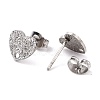 304 Stainless Steel Stud Earring Findings STAS-I183-02A-P-3