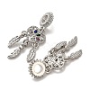 Rack Plating Alloy Colorful Rhinestone European Dangle Charms FIND-Q115-03P-2