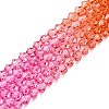 Baking Painted Glass Bead Strands DGLA-A039-T6mm-A04-4