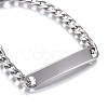 304 Stainless Steel Link Bracelets BJEW-E367-02P-2