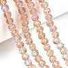 Electroplate Glass Beads Strands EGLA-A034-T2mm-L22-4
