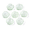 Transparent Spray Painted Imitation Jade Glass Beads GLAA-Q089-003-E003-2