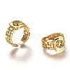 Brass Micro Pave Clear Cubic Zirconia Cuff Rings RJEW-H541-01Q-G-2