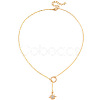 Alloy Crystal Rhinestone Star Lariat Necklaces for Women WGBBC4F-01-1