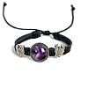 Natural Amethyst with Alloy Bracelets PW-WG4310E-07-1