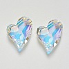 K9 Glass Rhinestone Pendants GLAA-F083-01B-2