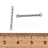 Non-Tarnish 304 Stainless Steel Connector Charms STAS-Q323-02B-P-3