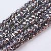 Electroplate Glass Faceted Rondelle Beads Strands EGLA-D020-3x2mm-21-1