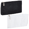 WADORN 2Pcs 2 Colors Cloth Zipper Bag FIND-WR0005-46-1