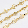 Handmade Brass Chains KK-S335-06G-1