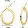 Brass Hoop Earrings KK-FH0001-26-2