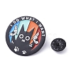 Black Alloy Enamel Brooches JEWB-G035-02C-3