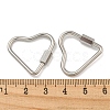 Non-Tarnish 304 Stainless Steel Screw Carabiner Lock Charms STAS-C092-05B-P-3