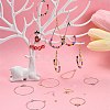 DIY Brass Geometry Hoop Earring Making Kit DIY-YW0008-60-6