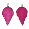 Electroplate Druzy Resin Big Pendants RESI-S366-22S-4