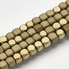 Electroplate Non-magnetic Synthetic Hematite Bead Strands X-G-Q467-11F-1