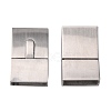 304 Stainless Steel Bayonet Clasps STAS-G143-39P-2